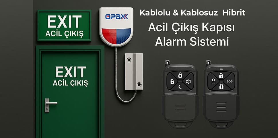 Opax Acil Çıkış Kapısı Alarm Sistemi